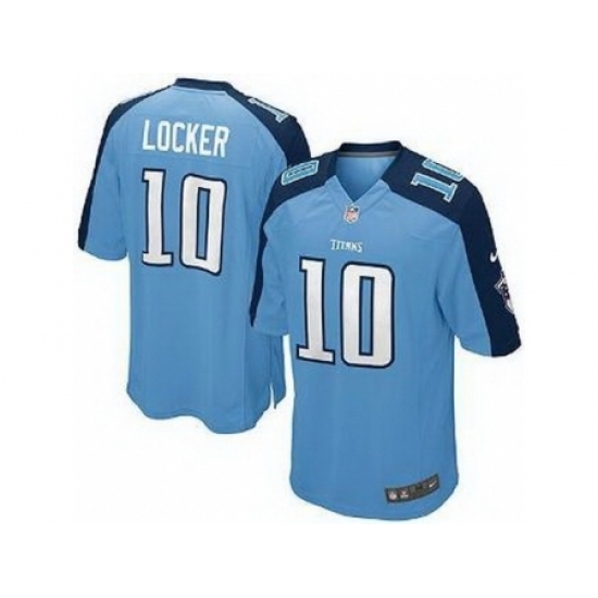 Nike Tennessee Titans 10 Jake Locker Light Blue Game Jersey Nike Tennessee Titans 10 Jake Locker Light Blue Game Jersey