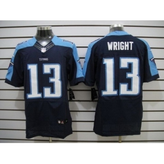 Nike Tennessee Titans 13 Kendall Wright Dark Blue Elite NFL Jersey Nike Tennessee Titans 13 Kendall Wright Dark Blue Elite NFL Jersey