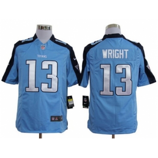 Nike Tennessee Titans 13 Kendall Wright Light Blue Game NFL Jersey Nike Tennessee Titans 13 Kendall Wright Light Blue Game NFL Jersey
