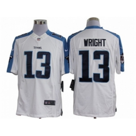 Nike Tennessee Titans 13 Kendall Wright White Limited NFL Jersey Nike Tennessee Titans 13 Kendall Wright White Limited NFL Jersey