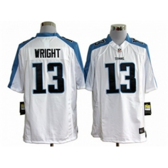 Nike Tennessee Titans 13 Kendall Wright white Game NFL Jersey Nike Tennessee Titans 13 Kendall Wright white Game NFL Jersey