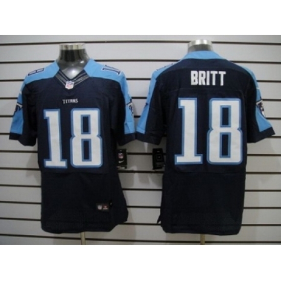 Nike Tennessee Titans 18 Kenny Britt Dark Blue Elite NFL Jersey Nike Tennessee Titans 18 Kenny Britt Dark Blue Elite NFL Jersey