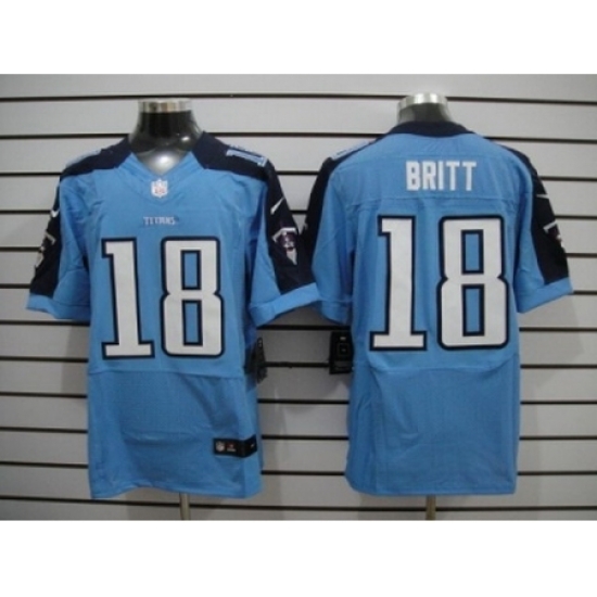 Nike Tennessee Titans 18 Kenny Britt Light Blue Elite NFL Jersey Nike Tennessee Titans 18 Kenny Britt Light Blue Elite NFL Jersey