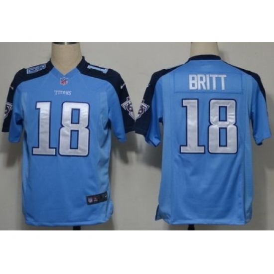 Nike Tennessee Titans 18 Kenny Britt Light Blue Game NFL Jersey Nike Tennessee Titans 18 Kenny Britt Light Blue Game NFL Jersey