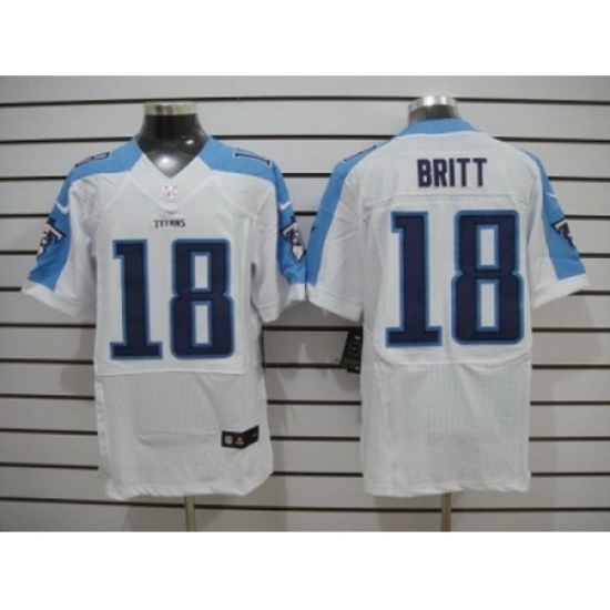 Nike Tennessee Titans 18 Kenny Britt White Elite NFL Jersey Nike Tennessee Titans 18 Kenny Britt White Elite NFL Jersey