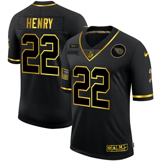 Nike Tennessee Titans 22 Derrick Henry Black Gold 2020 Salute To Service Limited Jersey Nike Tennessee Titans 22 Derrick Henry Black Gold 2020 Salute To Service Limited Jersey