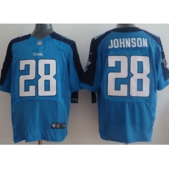 Nike Tennessee Titans 28 Chris Johnson Light Blue Elite Nike NFL Jersey Nike Tennessee Titans 28 Chris Johnson Light Blue Elite Nike NFL Jersey