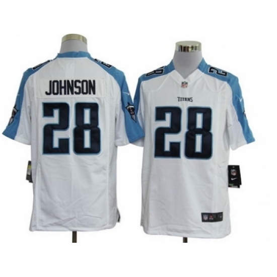 Nike Tennessee Titans 28 Chris Johnson White Game Jersey Nike Tennessee Titans 28 Chris Johnson White Game Jersey