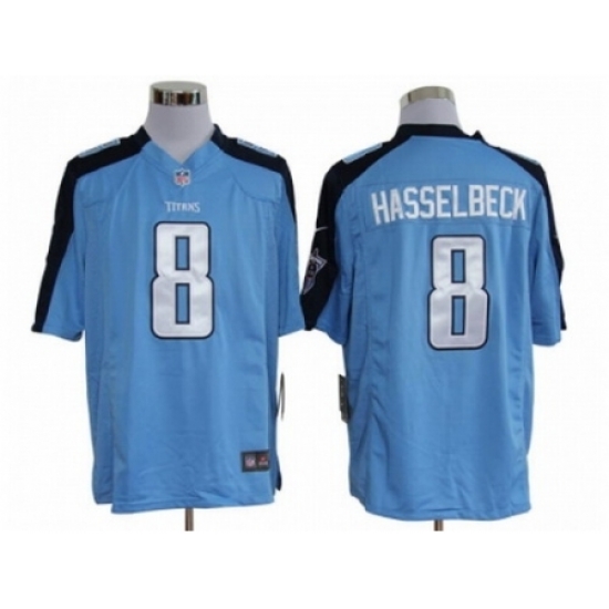 Nike Tennessee Titans 8 Matt Hasselbeck Blue Game Jersey Nike Tennessee Titans 8 Matt Hasselbeck Blue Game Jersey