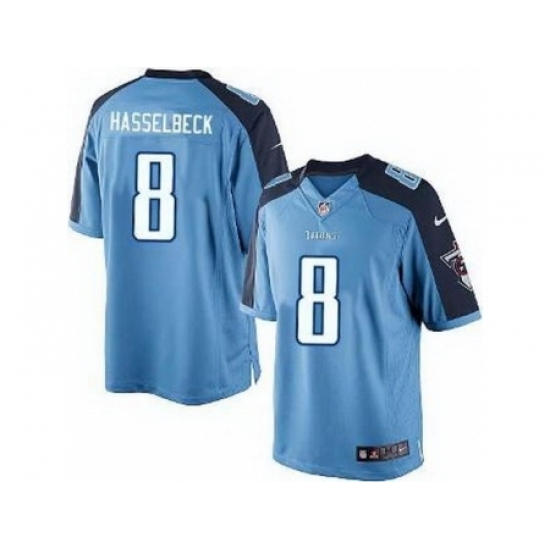 Nike Tennessee Titans 8 Matt Hasselbeck Light Blue Game Jersey Nike Tennessee Titans 8 Matt Hasselbeck Light Blue Game Jersey