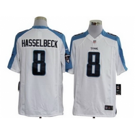 Nike Tennessee Titans 8 Matt Hasselbeck White Game Nike Jersey Nike Tennessee Titans 8 Matt Hasselbeck White Game Nike Jersey