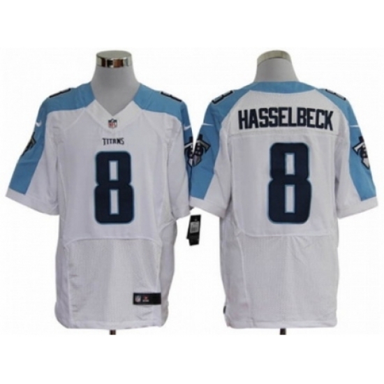 Nike Tennessee Titans 8 Matt Hasselbeck white Elite NFL Jersey Nike Tennessee Titans 8 Matt Hasselbeck white Elite NFL Jersey