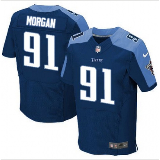 Nike Tennessee Titans #91 Derrick Morgan Navy Blue Alternate Mens Stitched NFL Elite Jersey Nike Tennessee Titans #91 Derrick Morgan Navy Blue Alternate Mens Stitched NFL Elite Jersey