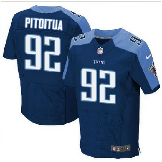 Nike Tennessee Titans #92 Ropati Pitoitua Navy Blue Alternate Mens Stitched NFL Elite Jersey Nike Tennessee Titans #92 Ropati Pitoitua Navy Blue Alternate Mens Stitched NFL Elite Jersey