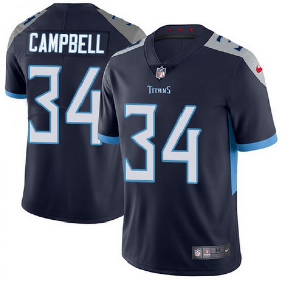 Nike Titans #34 Earl Campbell Navy Blue Alternate Mens Stitched NFL Vapor Untouchable Limited Jersey Nike Titans #34 Earl Campbell Navy Blue Alternate Mens Stitched NFL Vapor Untouchable Limited Jersey