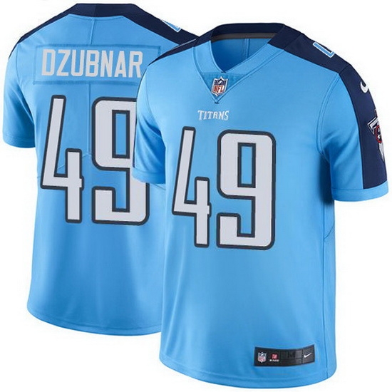 Nike Titans 49 Nick Dzubnar Light Blue Men Stitched NFL Limited Rush Jersey Nike Titans 49 Nick Dzubnar Light Blue Men Stitched NFL Limited Rush Jersey