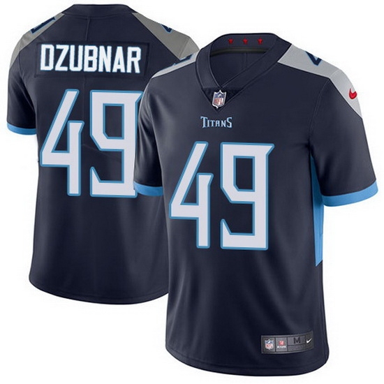 Nike Titans 49 Nick Dzubnar Navy Blue Team Color Men Stitched NFL Vapor Untouchable Limited Jersey Nike Titans 49 Nick Dzubnar Navy Blue Team Color Men Stitched NFL Vapor Untouchable Limited Jersey