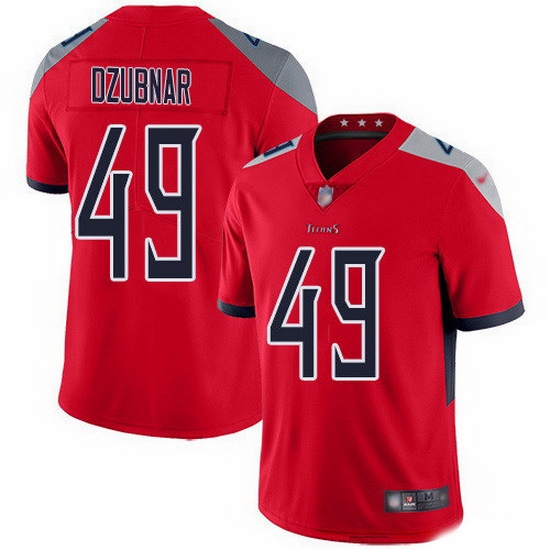 Nike Titans 49 Nick Dzubnar Red Men Stitched NFL Limited Inverted Legend Jersey Nike Titans 49 Nick Dzubnar Red Men Stitched NFL Limited Inverted Legend Jersey