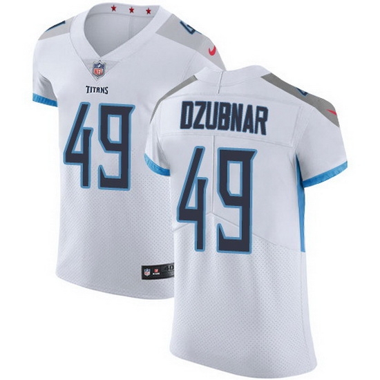 Nike Titans 49 Nick Dzubnar White Men Stitched NFL New Elite Jersey Nike Titans 49 Nick Dzubnar White Men Stitched NFL New Elite Jersey