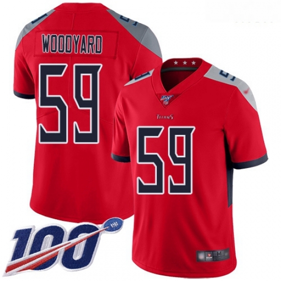 Nike Titans 59 Wesley Woodyard Red Men Stitched Football Limited Inverted Legend 100th Season Jersey Nike Titans 59 Wesley Woodyard Red Men Stitched Football Limited Inverted Legend 100th Season Jersey