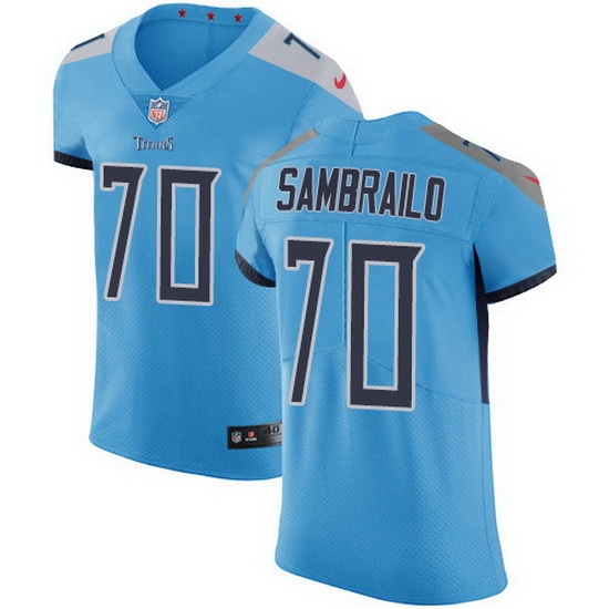 Nike Titans 70 Ty Sambrailo Light Blue Alternate Men Stitched NFL New Elite Jersey Nike Titans 70 Ty Sambrailo Light Blue Alternate Men Stitched NFL New Elite Jersey