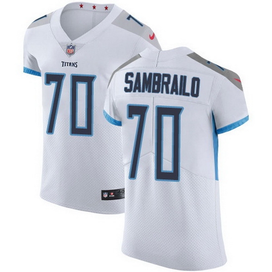 Nike Titans 70 Ty Sambrailo White Men Stitched NFL New Elite Jersey Nike Titans 70 Ty Sambrailo White Men Stitched NFL New Elite Jersey