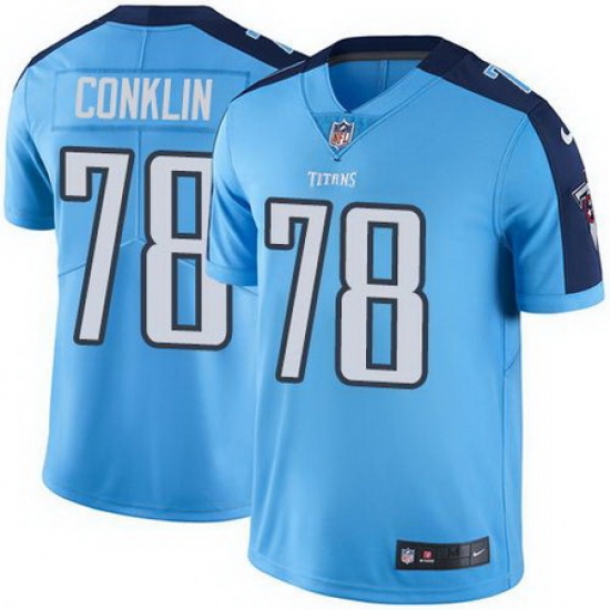 Nike Titans #78 Jack Conklin Light Blue Youth Stitched NFL Limited Rush Jersey Nike Titans #78 Jack Conklin Light Blue Youth Stitched NFL Limited Rush Jersey