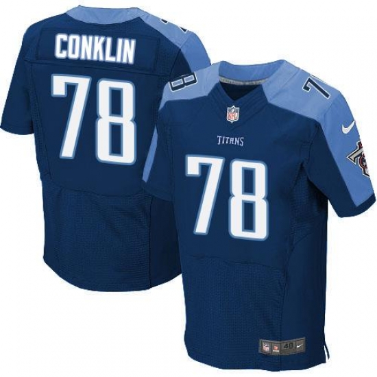 Nike Titans #78 Jack Conklin Navy Blue Alternate Mens Stitched NFL Elite Jersey Nike Titans #78 Jack Conklin Navy Blue Alternate Mens Stitched NFL Elite Jersey