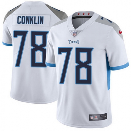 Nike Titans #78 Jack Conklin White Mens Stitched NFL Vapor Untouchable Limited Jersey Nike Titans #78 Jack Conklin White Mens Stitched NFL Vapor Untouchable Limited Jersey
