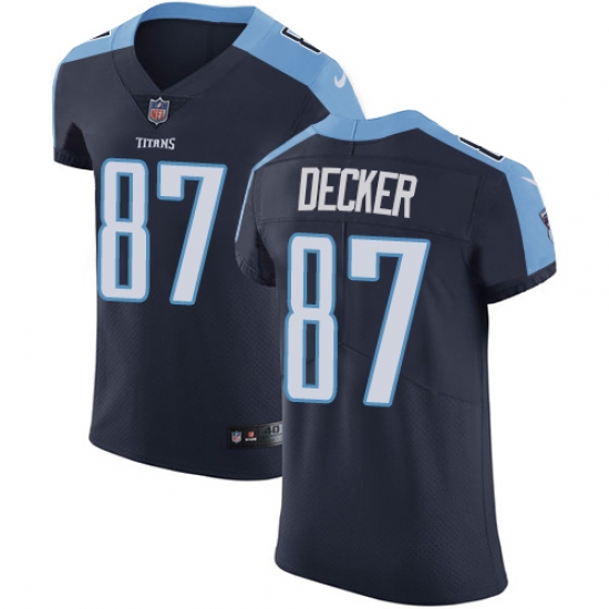 Nike Titans #87 Eric Decker Navy Blue Alternate Mens Stitched NFL Vapor Untouchable Elite Jersey Nike Titans #87 Eric Decker Navy Blue Alternate Mens Stitched NFL Vapor Untouchable Elite Jersey