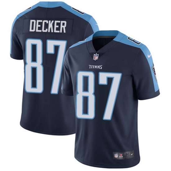 Nike Titans #87 Eric Decker Navy Blue Alternate Mens Stitched NFL Vapor Untouchable Limited Jersey Nike Titans #87 Eric Decker Navy Blue Alternate Mens Stitched NFL Vapor Untouchable Limited Jersey