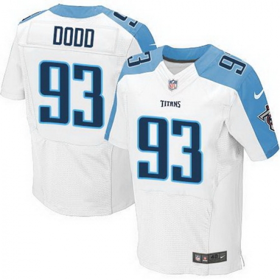Nike Titans #93 Kevin Dodd White Mens Stitched NFL Elite Jersey Nike Titans #93 Kevin Dodd White Mens Stitched NFL Elite Jersey