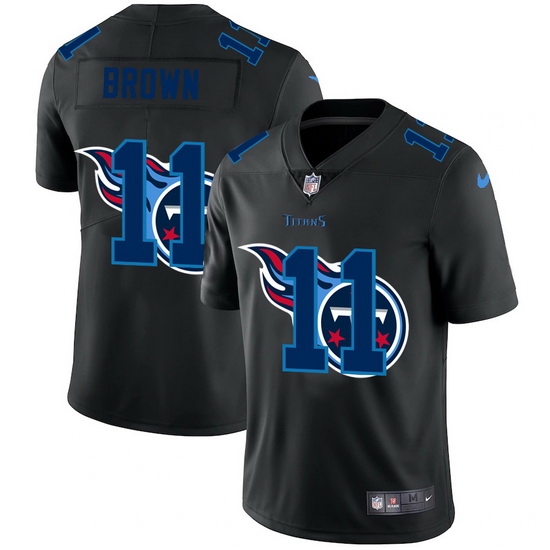 Tennessee Titans 11 A J Brown Men Nike Team Logo Dual Overlap Limited NFL Jersey Black Tennessee Titans 11 A J Brown Men Nike Team Logo Dual Overlap Limited NFL Jersey Black
