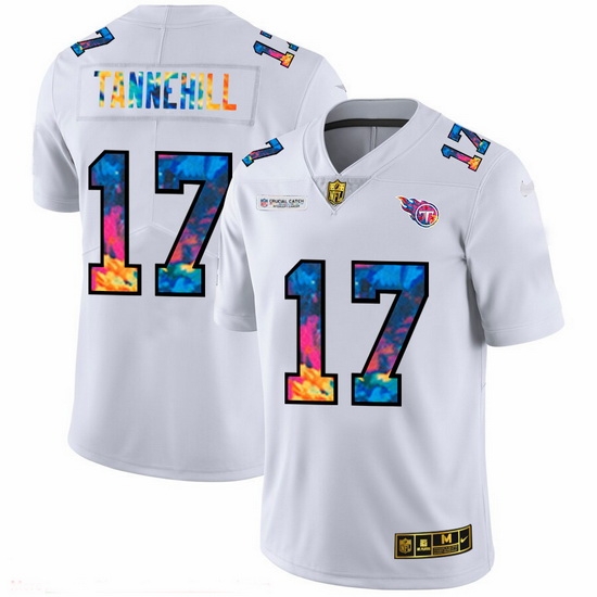 Tennessee Titans 17 Ryan Tannehill Men White Nike Multi Color 2020 NFL Crucial Catch Limited NFL Jersey Tennessee Titans 17 Ryan Tannehill Men White Nike Multi Color 2020 NFL Crucial Catch Limited NFL Jersey