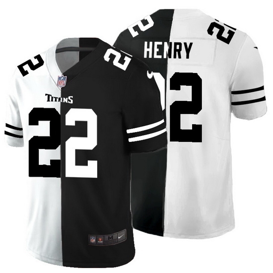 Tennessee Titans 22 Derrick Henry Men Black V White Peace Split Nike Vapor Untouchable Limited NFL Jersey Tennessee Titans 22 Derrick Henry Men Black V White Peace Split Nike Vapor Untouchable Limited NFL Jersey