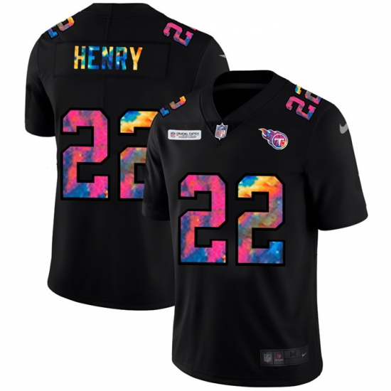Tennessee Titans 22 Derrick Henry Men Nike Multi Color Black 2020 NFL Crucial Catch Vapor Untouchable Limited Jersey Tennessee Titans 22 Derrick Henry Men Nike Multi Color Black 2020 NFL Crucial Catch Vapor Untouchable Limited Jersey
