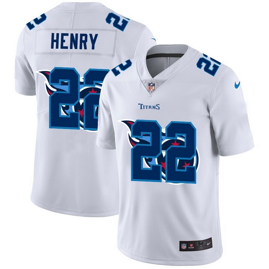 Tennessee Titans 22 Derrick Henry White Men Nike Team Logo Dual Overlap Limited NFL Jersey Tennessee Titans 22 Derrick Henry White Men Nike Team Logo Dual Overlap Limited NFL Jersey