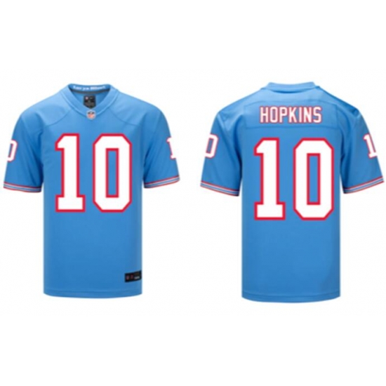 Tennessee Titans DeAndre Hopkins #10 Stitched Throwback Jersey Tennessee Titans DeAndre Hopkins #10 Stitched Throwback Jersey
