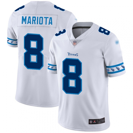 Titans 8 Marcus Mariota White Mens Stitched Football Limited Team Logo Fashion Jersey Titans 8 Marcus Mariota White Mens Stitched Football Limited Team Logo Fashion Jersey