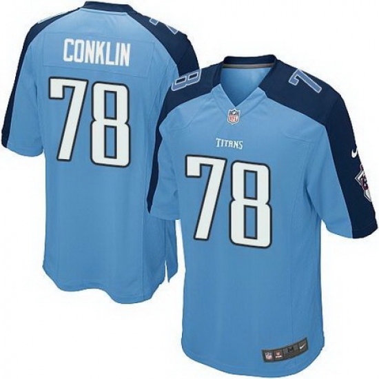 Nike Titans #78 Jack Conklin Light Blue Team Color Youth Stitched NFL Elite Jersey Nike Titans #78 Jack Conklin Light Blue Team Color Youth Stitched NFL Elite Jersey