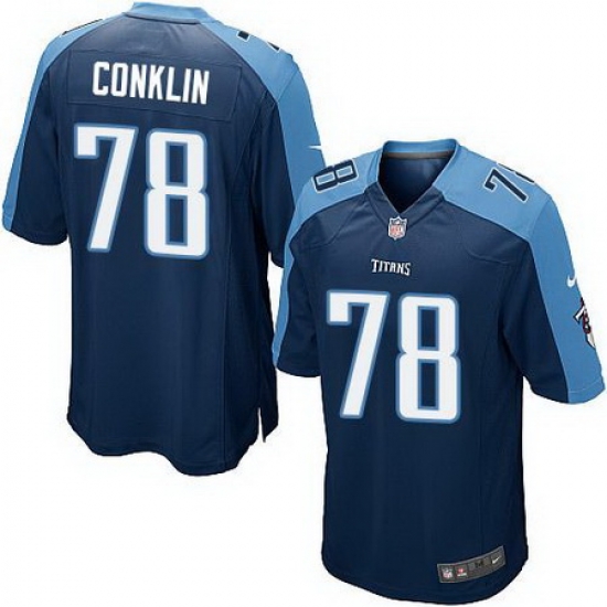Nike Titans #78 Jack Conklin Navy Blue Alternate Youth Stitched NFL Elite Jersey Nike Titans #78 Jack Conklin Navy Blue Alternate Youth Stitched NFL Elite Jersey