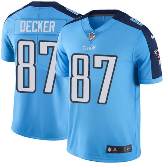 Nike Titans #87 Eric Decker Light Blue Team Color Youth Stitched NFL Vapor Untouchable Limited Jersey Nike Titans #87 Eric Decker Light Blue Team Color Youth Stitched NFL Vapor Untouchable Limited Jersey