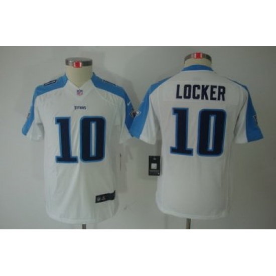 Nike Youth NFL Tennessee Titans #10 Jake Locker White Limited Jerseys Nike Youth NFL Tennessee Titans #10 Jake Locker White Limited Jerseys