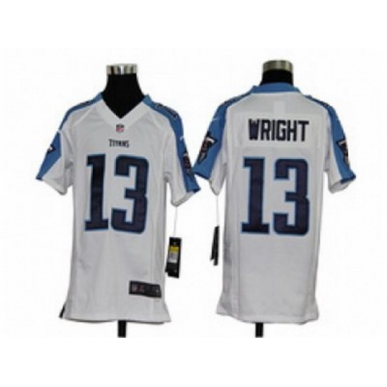 Youth Nike NFL Tennessee Titans #13 Kendall Wright White Jerseys Youth Nike NFL Tennessee Titans #13 Kendall Wright White Jerseys