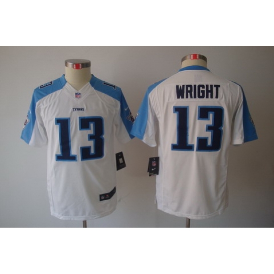 Youth Nike NFL Tennessee Titans #13 Kendall Wright White Limited Jerseys Youth Nike NFL Tennessee Titans #13 Kendall Wright White Limited Jerseys
