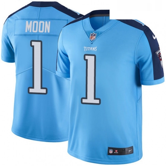 Youth Nike Tennessee Titans 1 Warren Moon Limited Light Blue Rush Vapor Untouchable NFL Jersey Youth Nike Tennessee Titans 1 Warren Moon Limited Light Blue Rush Vapor Untouchable NFL Jersey