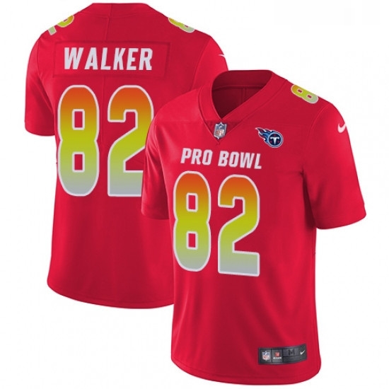 Youth Nike Tennessee Titans 82 Delanie Walker Limited Red 2018 Pro Bowl NFL Jersey Youth Nike Tennessee Titans 82 Delanie Walker Limited Red 2018 Pro Bowl NFL Jersey