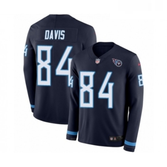 Youth Nike Tennessee Titans 84 Corey Davis Limited Navy Blue Therma Long Sleeve NFL Jersey Youth Nike Tennessee Titans 84 Corey Davis Limited Navy Blue Therma Long Sleeve NFL Jersey