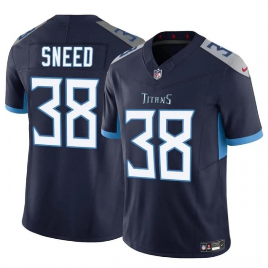 Youth Tennessee Titans 38 L'Jarius Sneed Navy 2024 F U S E Vapor Limited Stitched Football Jersey Youth Tennessee Titans 38 L'Jarius Sneed Navy 2024 F U S E Vapor Limited Stitched Football Jersey