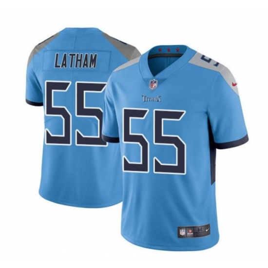 Youth Tennessee Titans 55 JC Latham Blue 2024 Draft Vapor Limited Stitched Football Jersey Youth Tennessee Titans 55 JC Latham Blue 2024 Draft Vapor Limited Stitched Football Jersey